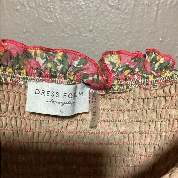 Dress Forum Colorful Floral Smocked Puff Sleeve Mini Dress - Picture 4 of 6